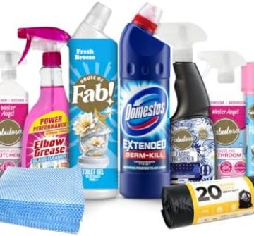 9 Piece Sunday Blitz Cleaning Bundle All-in-One Home Cleaning Kit Perfect for Kitchen Bathroom Windows & General Surfaces Amazon.co.uk: Grocery
